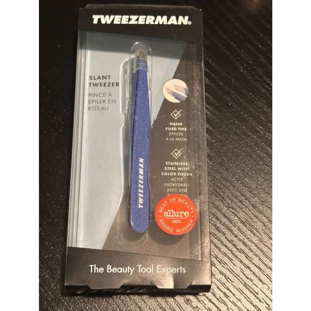 Tweezerman Blue Slant Tweezer - Precision Eye Tool